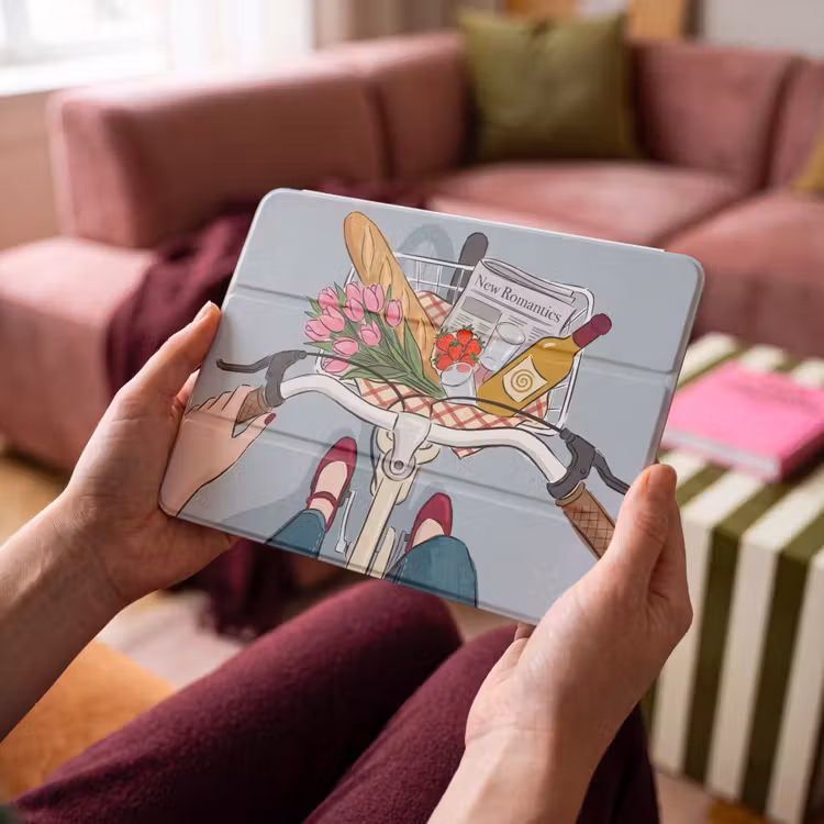 iPad hoes - Fiets - Picknick - Zomer - Illustratie — 4