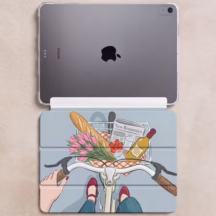 iPad hoes - Fiets - Picknick - Zomer - Illustratie — 6