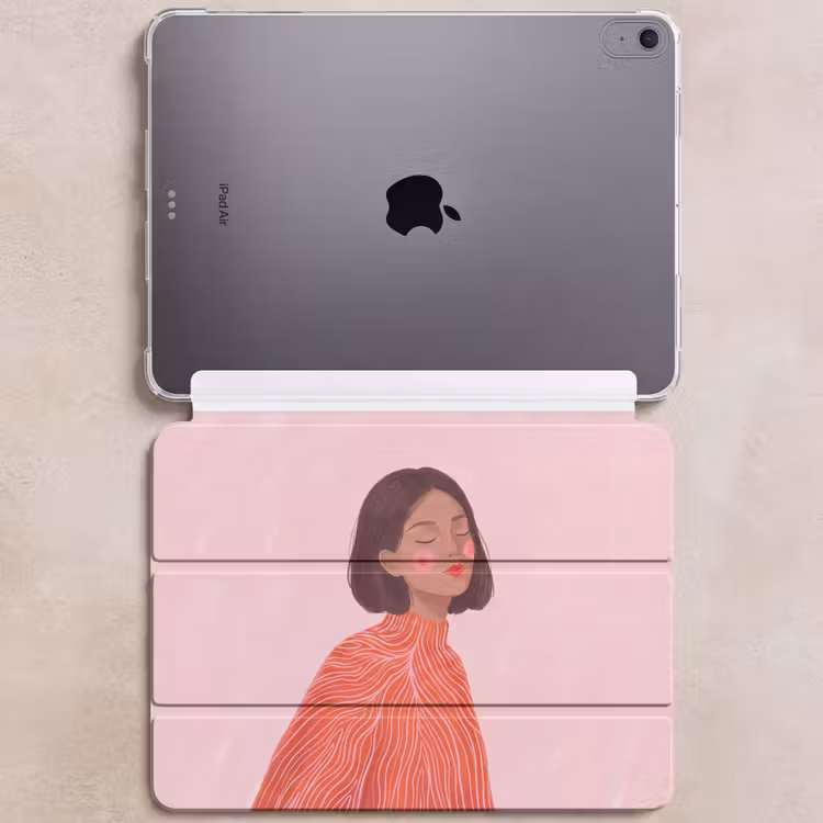 iPad hoes - Vrouw - Portret - Modern - Kunst - Roze — 6