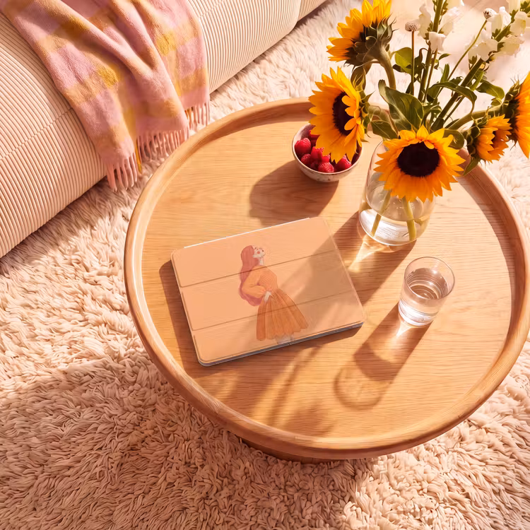 iPad hoes - Vrouw - Profiel - Mensen - Modern - Oranje — 2