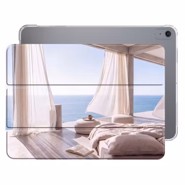 iPad hoes - Interieur - Zeezicht - Modern - Rust - Beige — 1