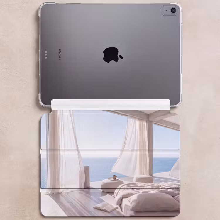 iPad hoes - Interieur - Zeezicht - Modern - Rust - Beige — 6