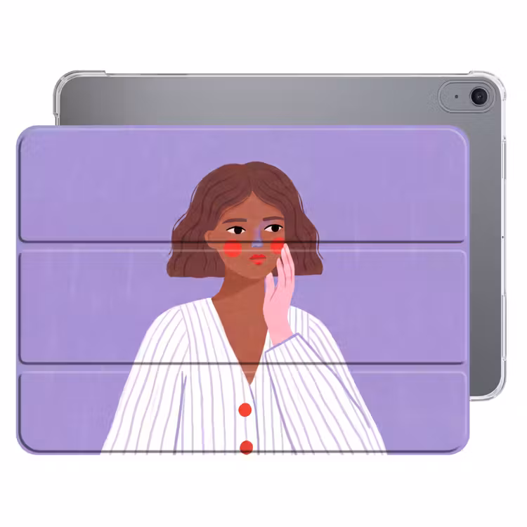 iPad hoes - Vrouw - Gezicht - Mensen - Abstract - Kleurrijk — 1