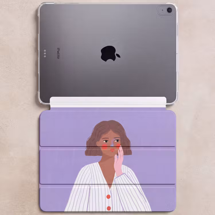 iPad hoes - Vrouw - Gezicht - Mensen - Abstract - Kleurrijk — 6