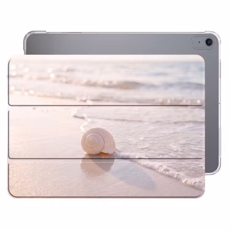 iPad hoes - Zeeschelp - Strand - Zee - Natuur - Beige — 1