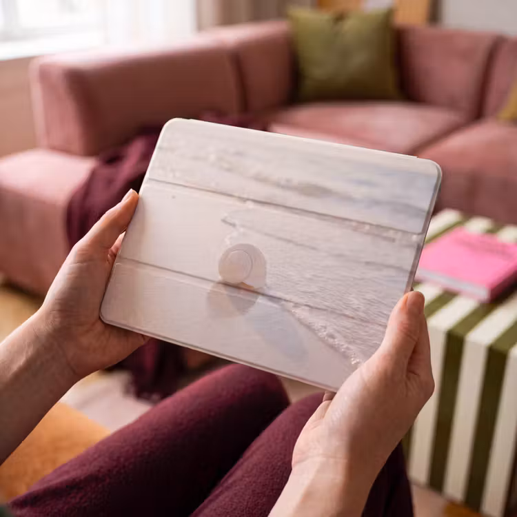 iPad hoes - Zeeschelp - Strand - Zee - Natuur - Beige — 4