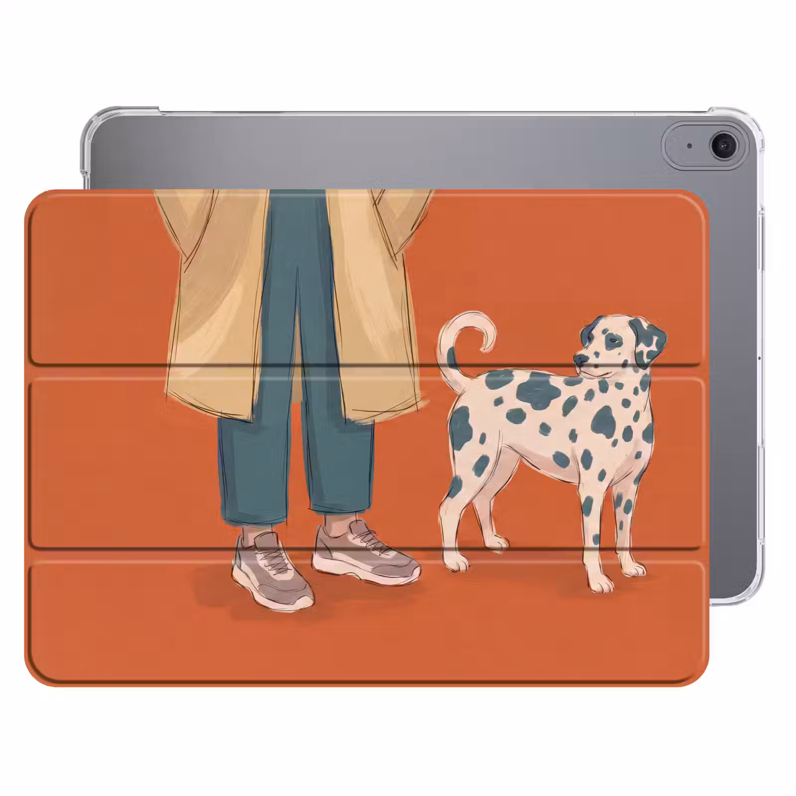 iPad hoes - Persoon - Hond - Dieren - Illustratie - Modern — 1
