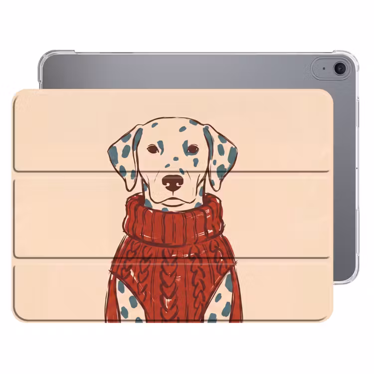 iPad hoes - Hond - Trui - Winter - Dieren - Rood — 1