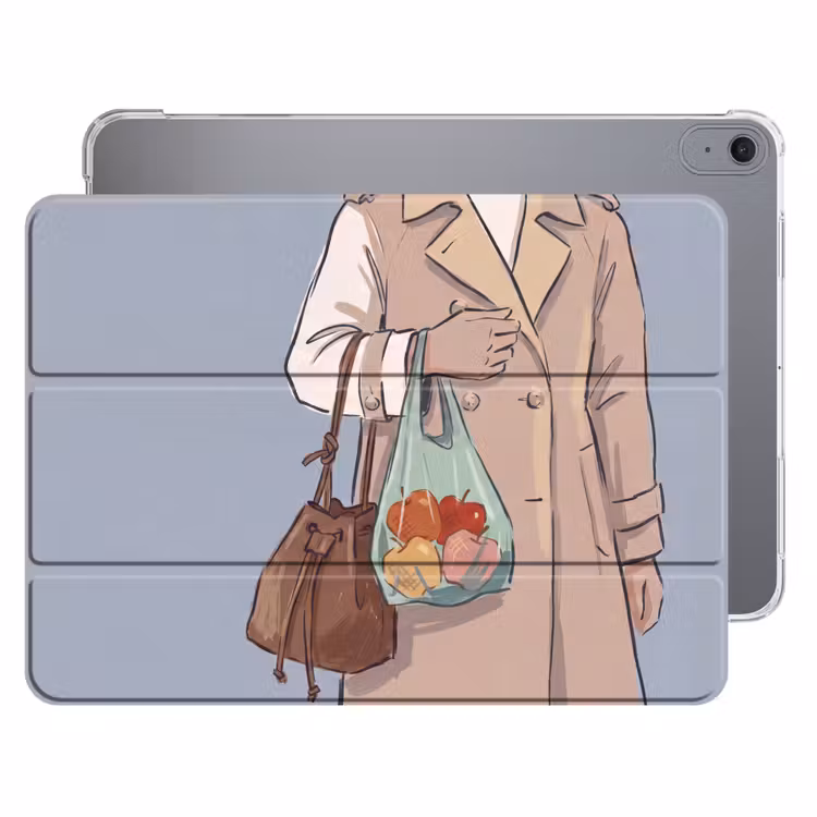 iPad hoes - Mensen - Boodschappen - Stadsleven - Modern - Kleurrijk — 1