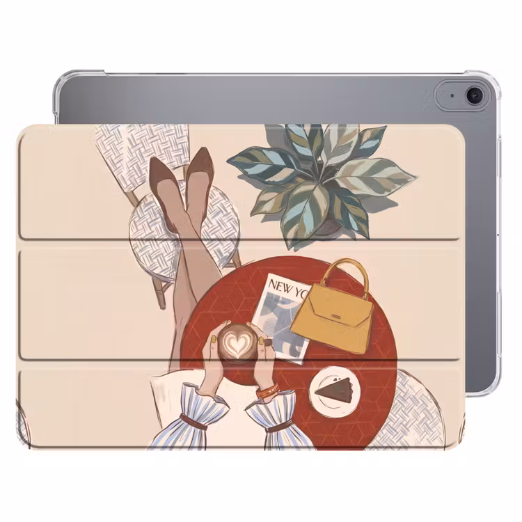 iPad hoes - Mensen - Cafe - Koffie - Stadsleven - Modern — 1