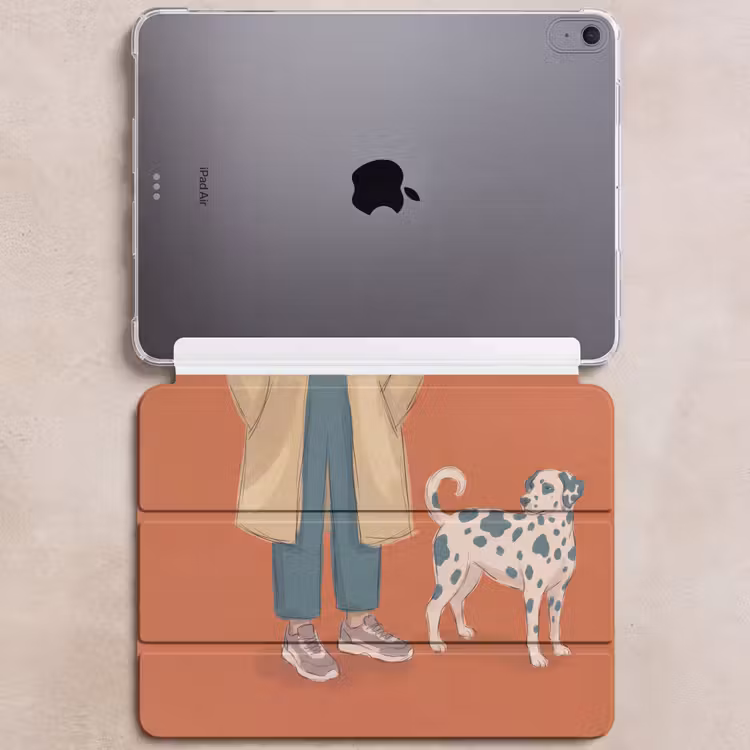 iPad hoes - Persoon - Hond - Dieren - Illustratie - Modern — 6