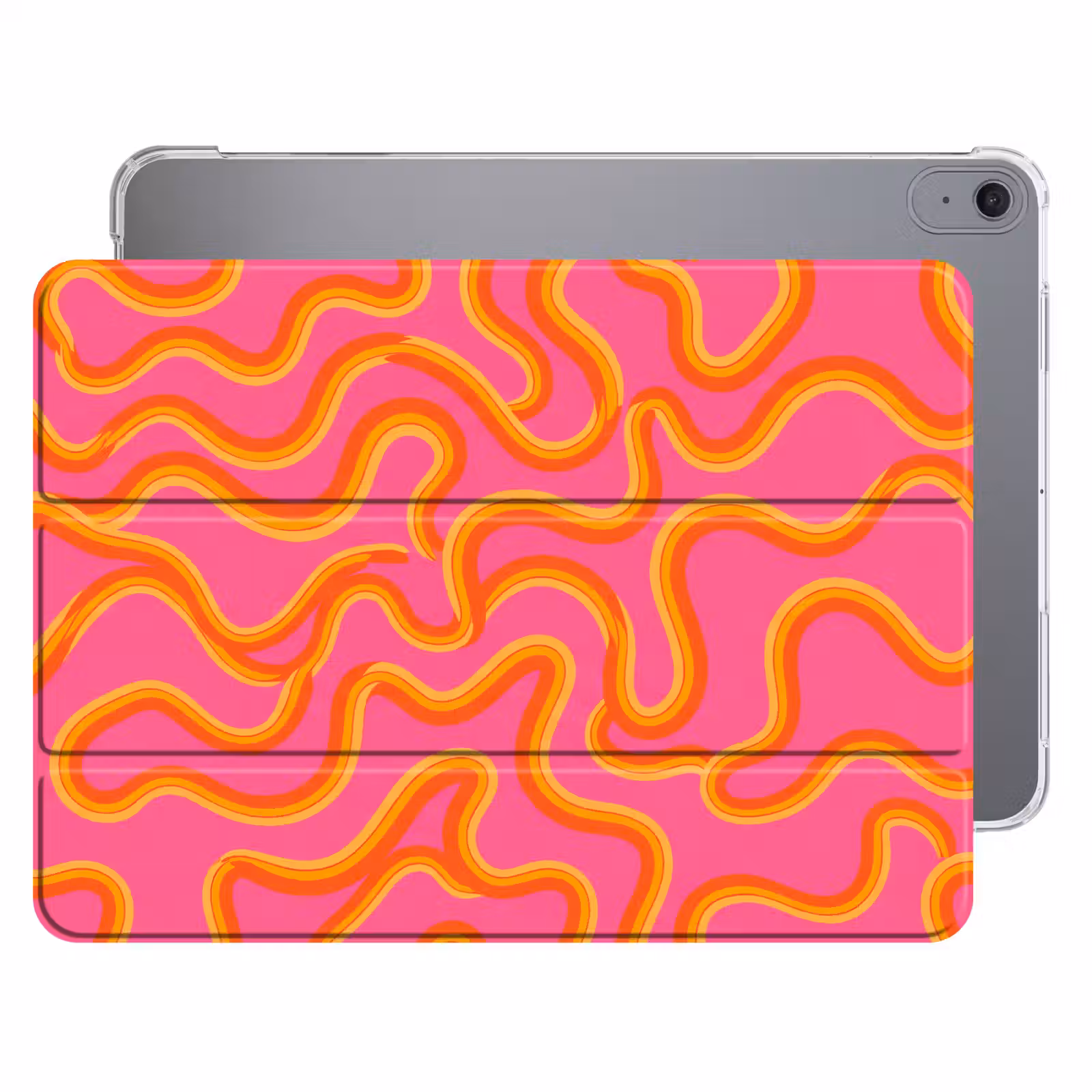 iPad hoes - Abstract - Golvende lijnen - Modern - Kleurrijk — 1