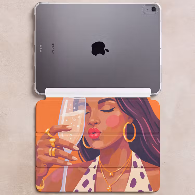 iPad hoes - Vrouw - Champagne - Feest - Modern - Oranje — 6