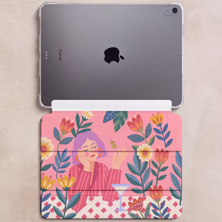 iPad hoes - Vrouw - Cocktail - Bloemen - Modern - Roze — 6