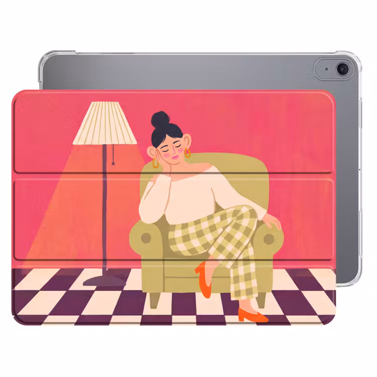 iPad hoes - Vrouw - Rust - Interieur - Modern - Kunst — 1