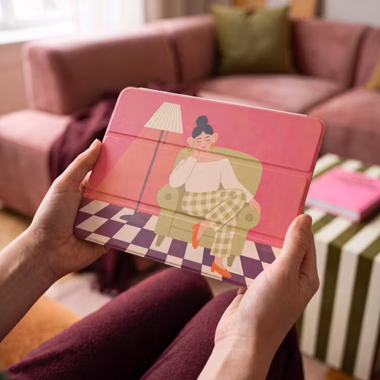 iPad hoes - Vrouw - Rust - Interieur - Modern - Kunst — 4