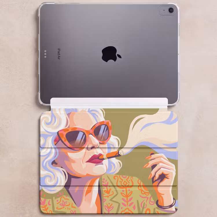 iPad hoes - Vrouw - Zonnebril - Portret - Modern - Kleurrijk — 6