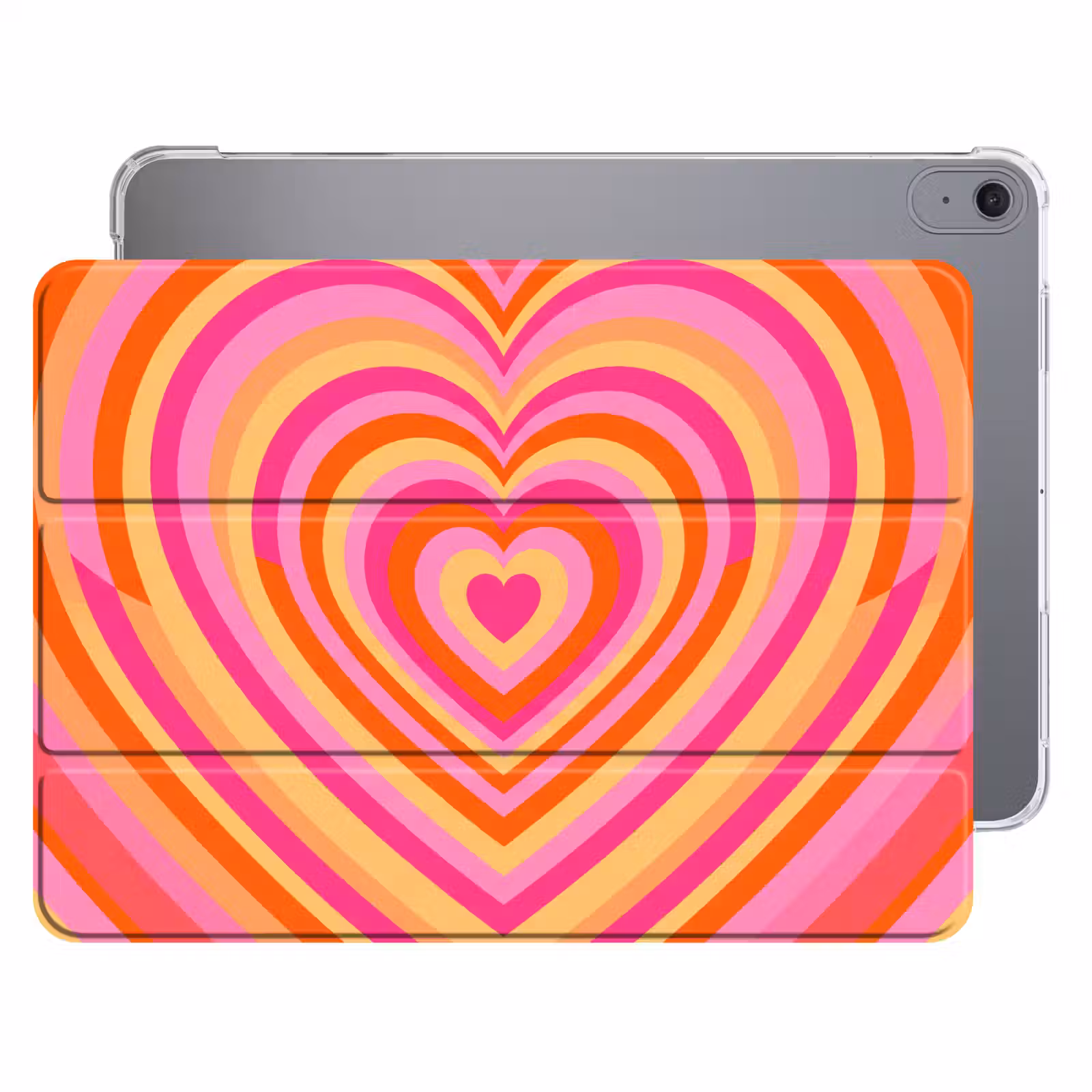iPad hoes - Hart - Concentrisch - Abstract - Liefde - Kleurrijk — 1