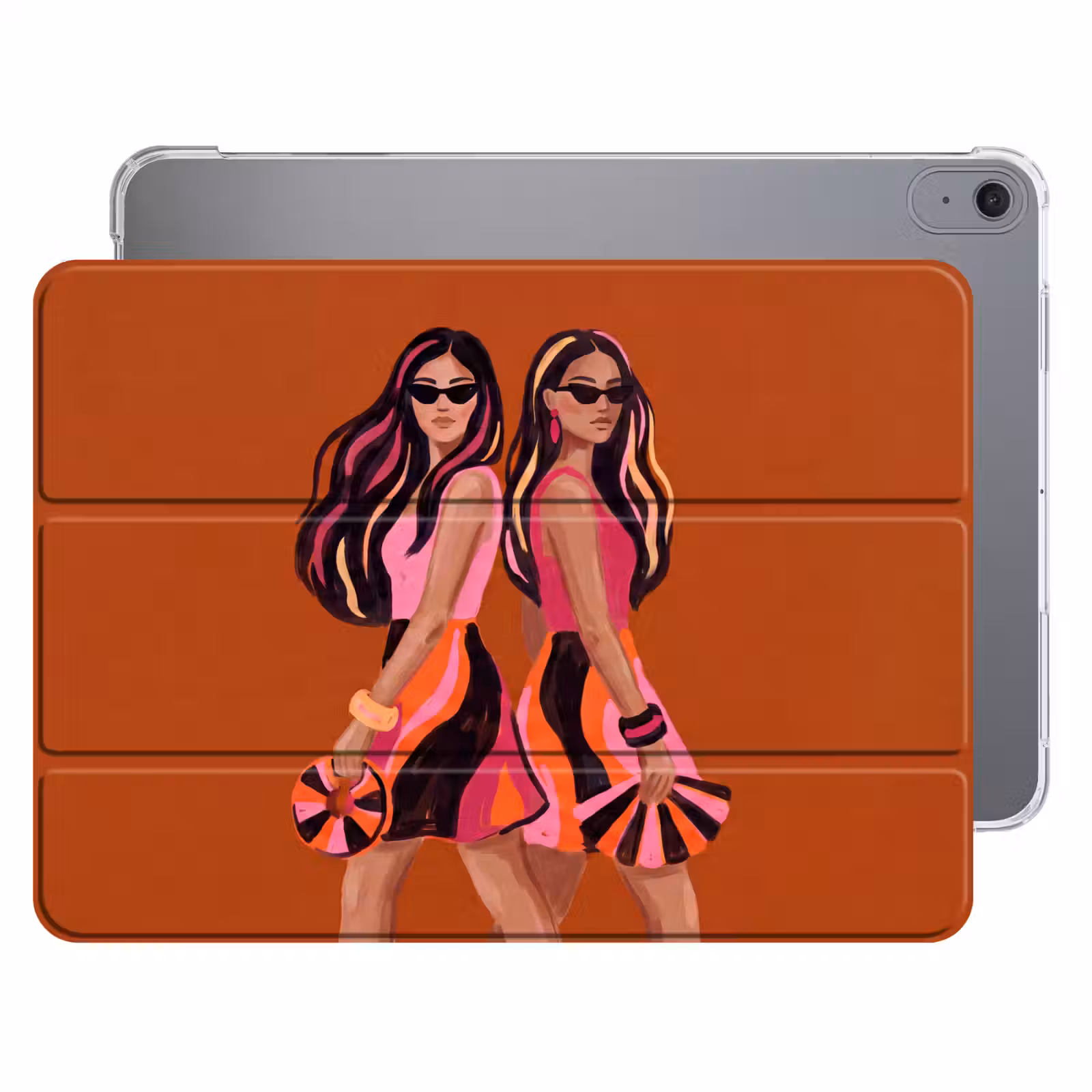 iPad hoes - Mensen - Duo - Mode - Illustratie - Kleurrijk — 1