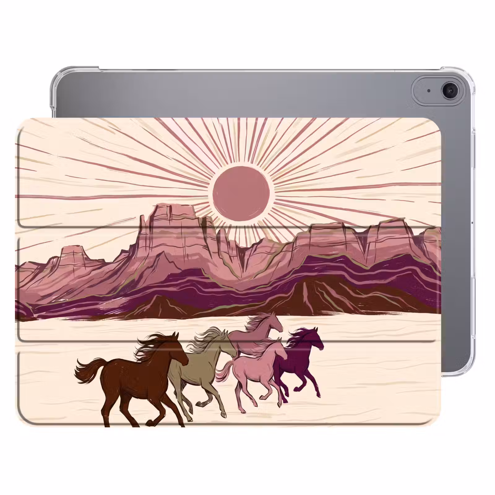iPad hoes - Paarden - Rennend - Woestijn - Natuur - Abstract — 1