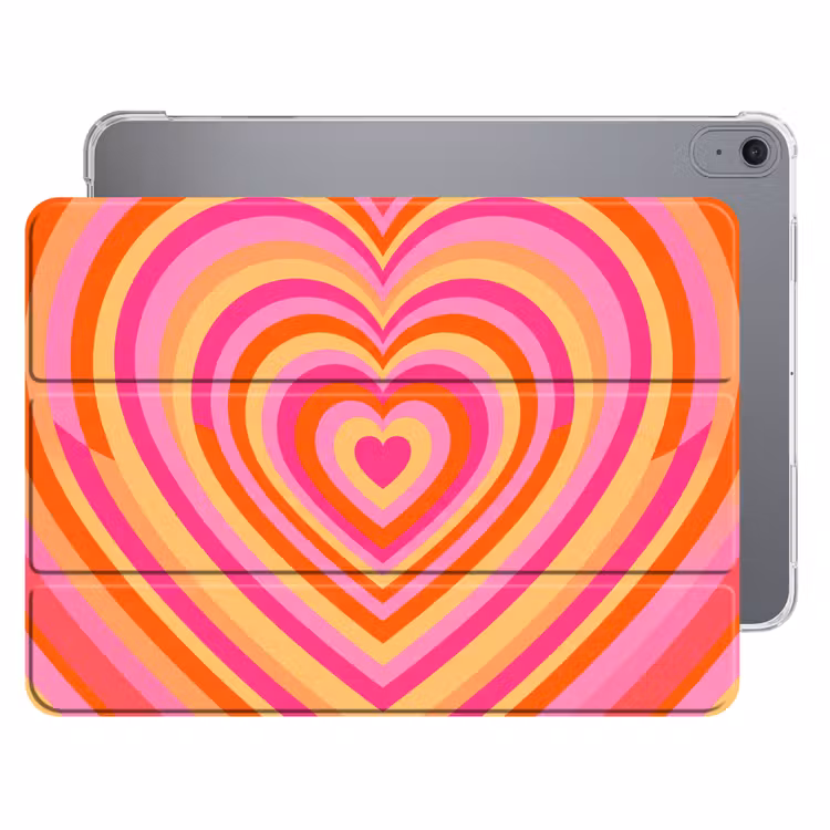 iPad hoes - Hart - Concentrisch - Abstract - Liefde - Kleurrijk — 1