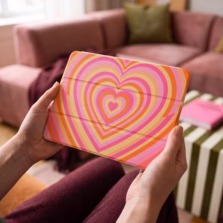 iPad hoes - Hart - Concentrisch - Abstract - Liefde - Kleurrijk — 4