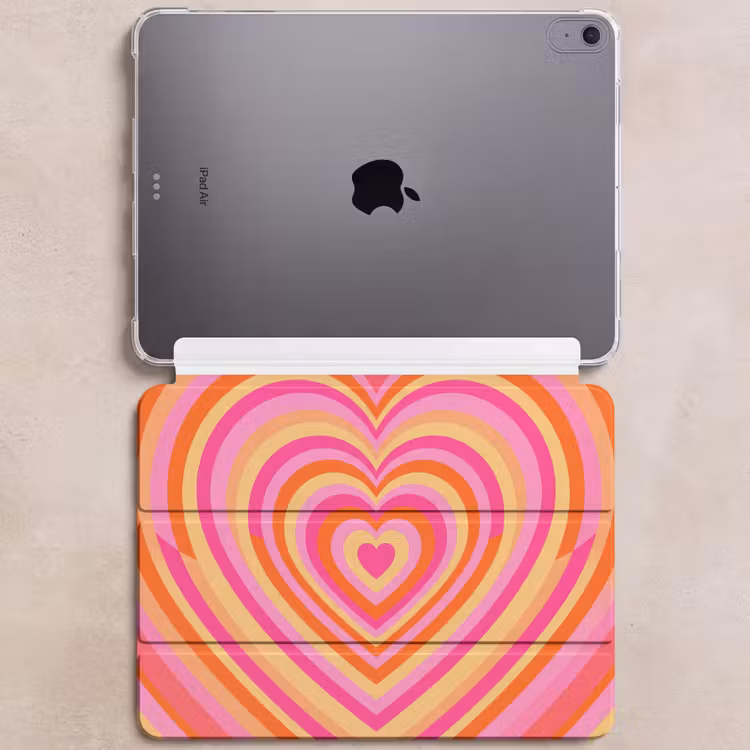 iPad hoes - Hart - Concentrisch - Abstract - Liefde - Kleurrijk — 6