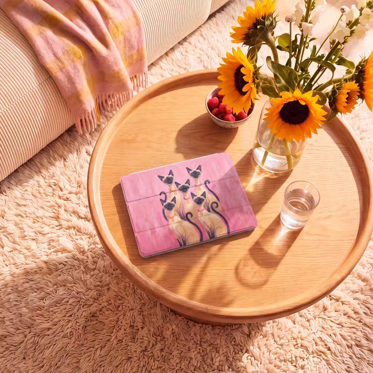 iPad hoes - Kat - Groep - Dieren - Modern - Roze — 2