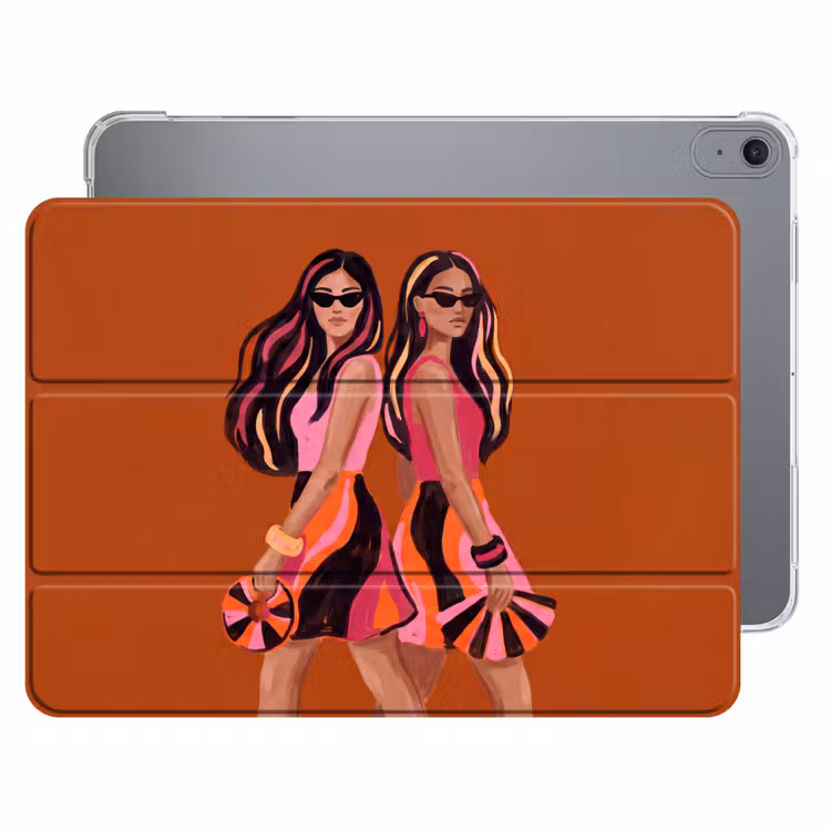 iPad hoes - Mensen - Duo - Mode - Illustratie - Kleurrijk — 1