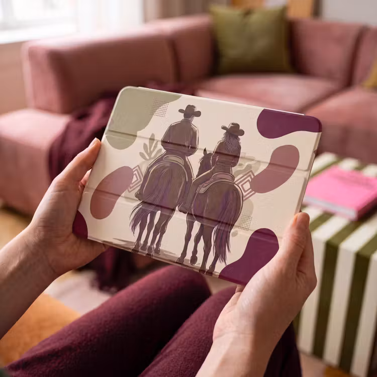 iPad hoes - Mensen - Ruiters - Western - Illustratie - Bruin — 4