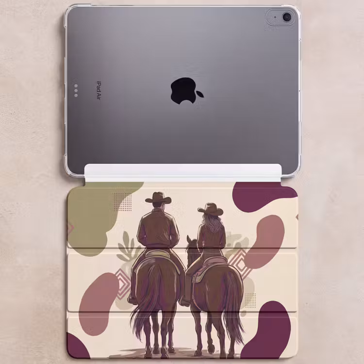 iPad hoes - Mensen - Ruiters - Western - Illustratie - Bruin — 6