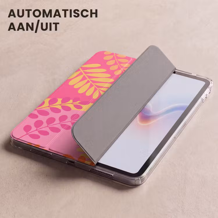 iPad hoes - Natuur - Bladeren - Abstract - Roze - Geel — 5