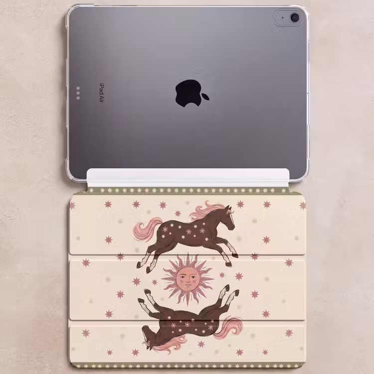 iPad hoes - Paard - Zon - Mystiek - Illustratie - Roze — 6