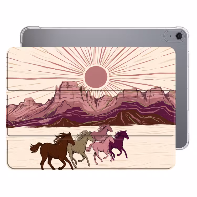 iPad hoes - Paarden - Rennend - Woestijn - Natuur - Abstract — 1