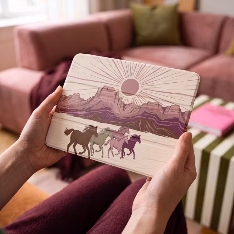 iPad hoes - Paarden - Rennend - Woestijn - Natuur - Abstract — 4