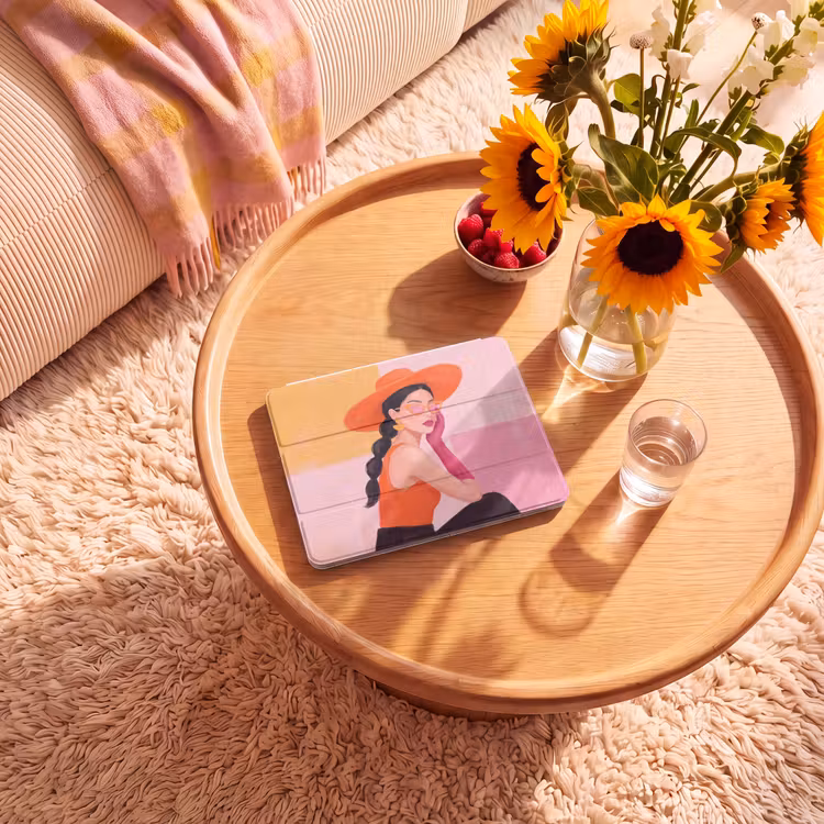 iPad hoes - Vrouw - Hoed - Mode - Modern - Oranje — 2