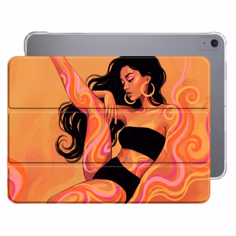 iPad hoes - Vrouw - Portret - Abstract - Modern - Kleurrijk — 1