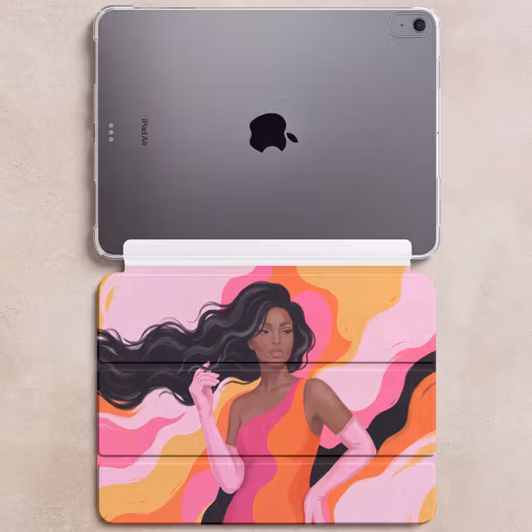 iPad hoes - Vrouw - Portret - Kleurrijk - Modern - Kunst — 6