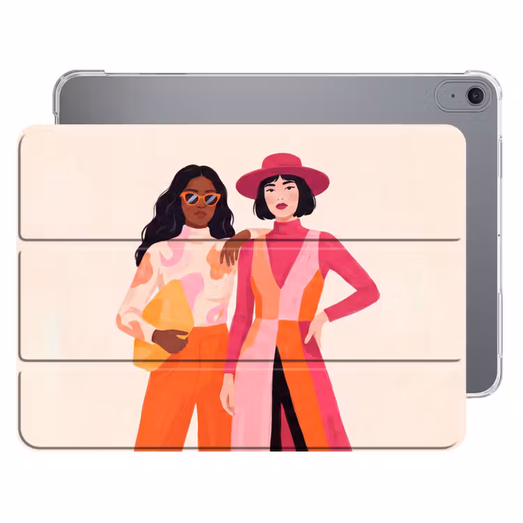 iPad hoes - Vrouw - Twee - Mode - Abstract - Kleurrijk — 1
