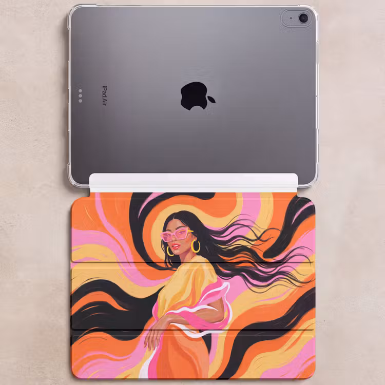 iPad hoes - Vrouw - Zonnebril - Abstract - Kleurrijk — 6