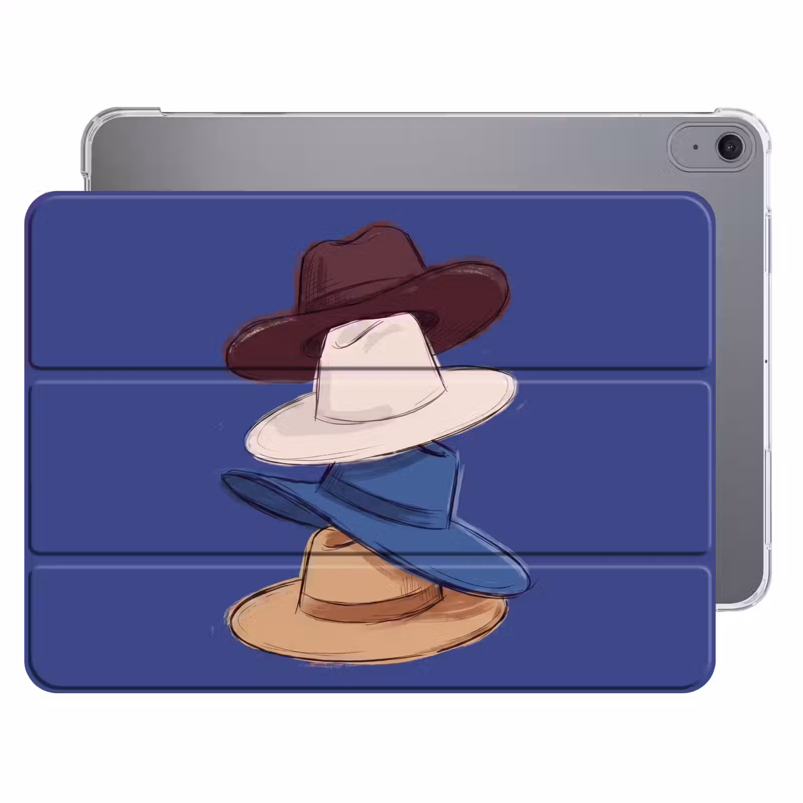 iPad hoes - Hoeden - Gestapeld - Mode - Kleurrijk - Illustratie — 1