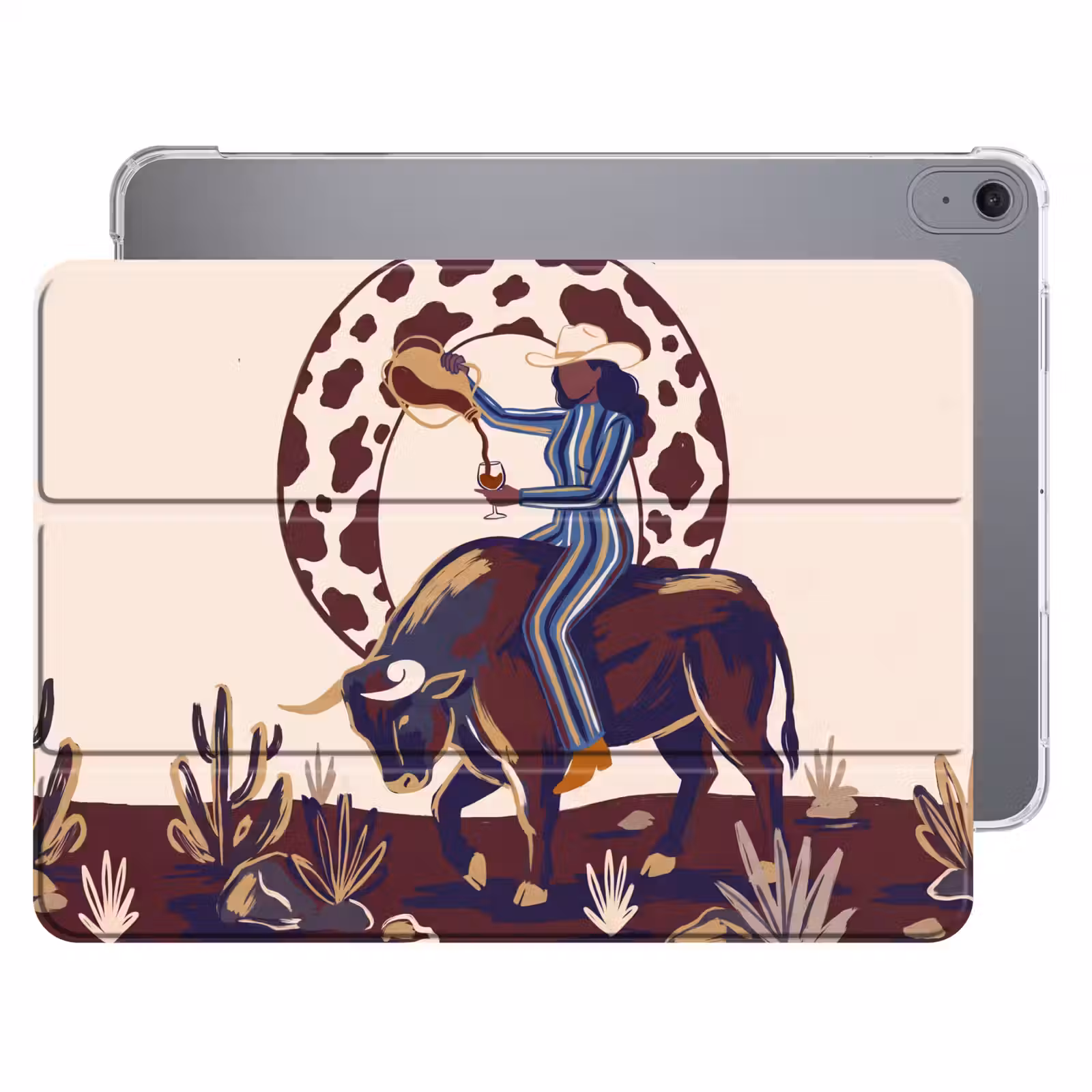 iPad hoes - Mensen - Dieren - Cowboy - Abstract - Kleurrijk — 1