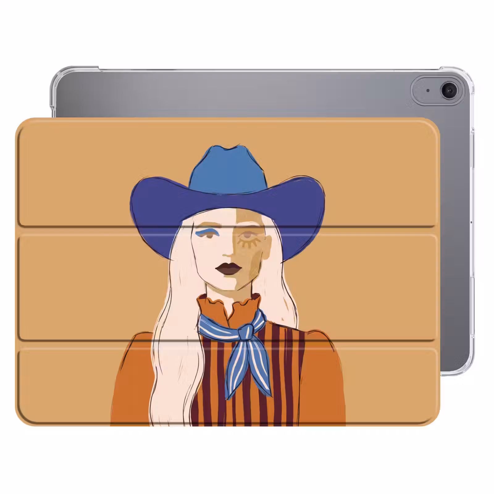 iPad hoes - Vrouw - Portret - Abstract - Kleurrijk - Modern — 1