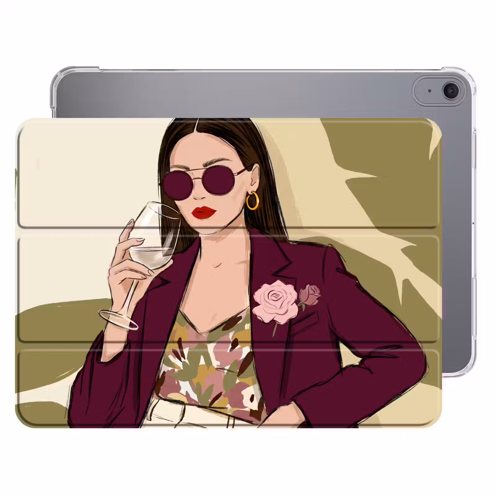 iPad hoes - Vrouw - Wijn - Portret - Mode - Modern — 1