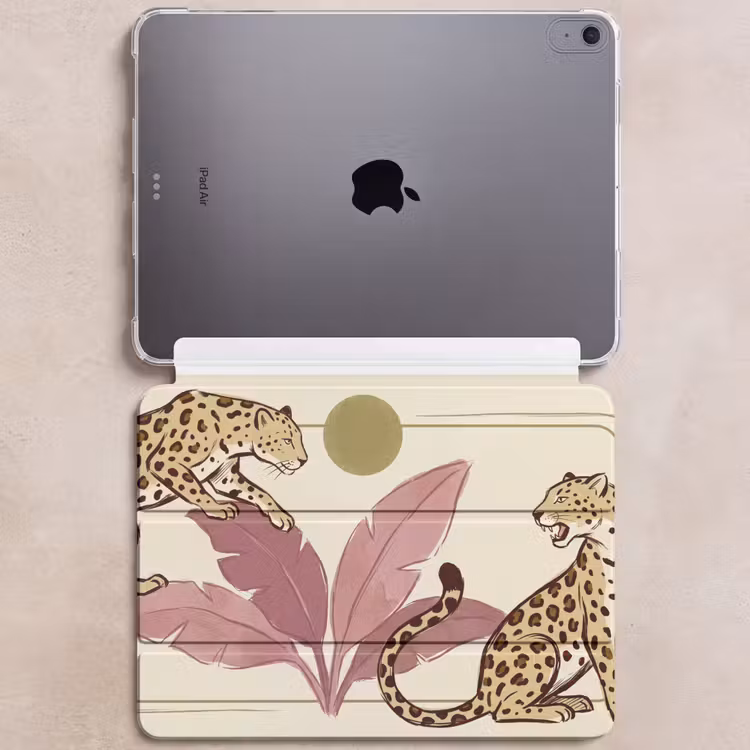 iPad hoes - Dieren - Kat - Jungle - Illustratie - Beige — 6