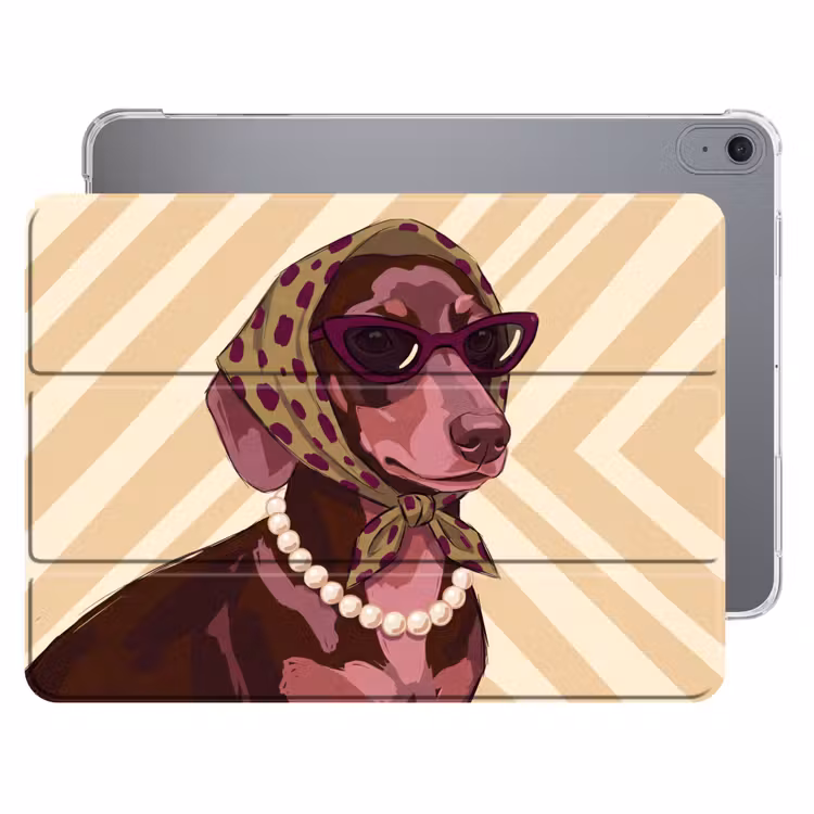 iPad hoes - Hond - Zonnebril - Hoofddoek - Dieren - Modern — 1