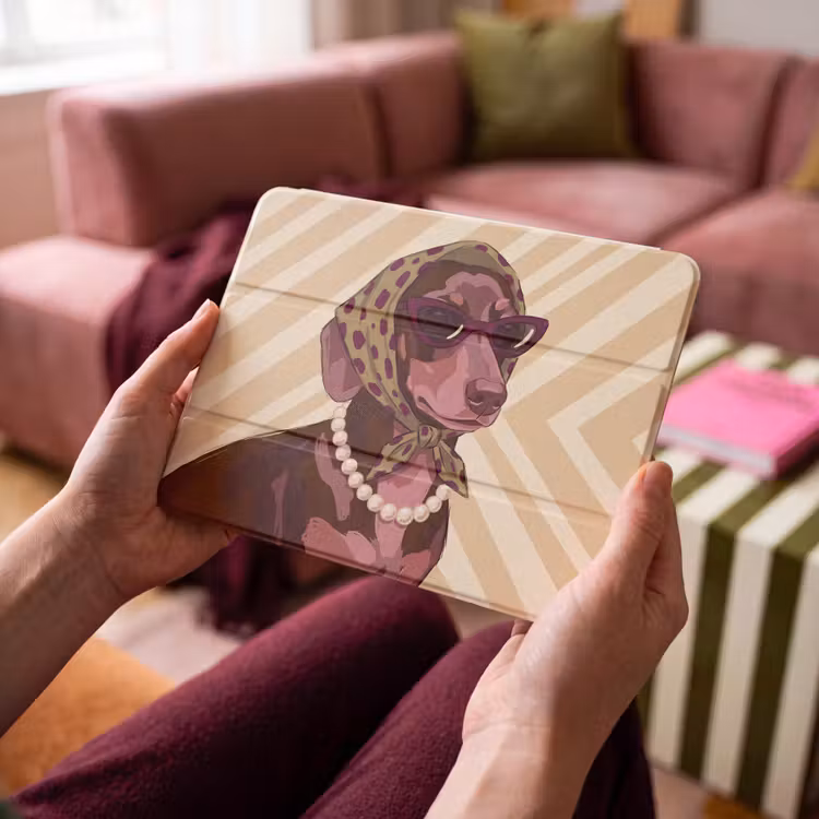 iPad hoes - Hond - Zonnebril - Hoofddoek - Dieren - Modern — 4