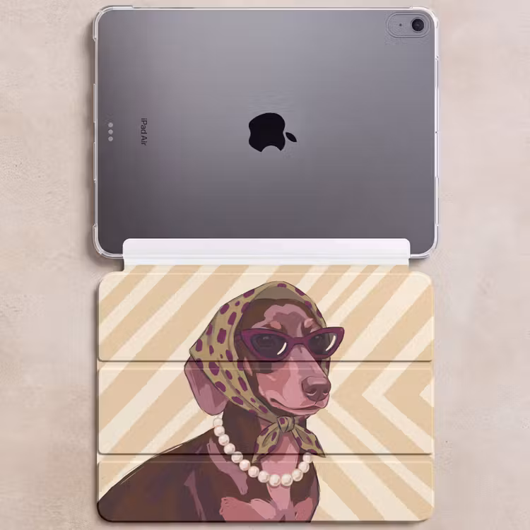 iPad hoes - Hond - Zonnebril - Hoofddoek - Dieren - Modern — 6