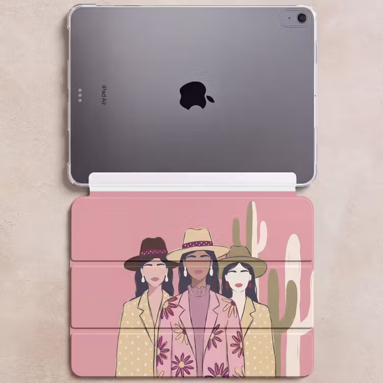 iPad hoes - Mensen - Hoeden - Abstract - Roze - Portret — 6