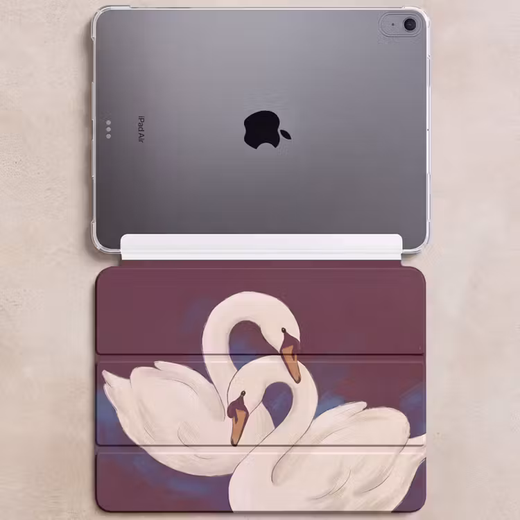 iPad hoes - Vogel - Koppel - Liefde - Abstract - Wit — 6